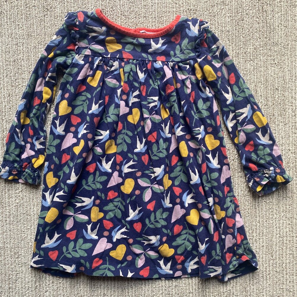 Mini Boden 	Size	3-4Y	Dove & Olive Branch of Peace Dress 	EUC